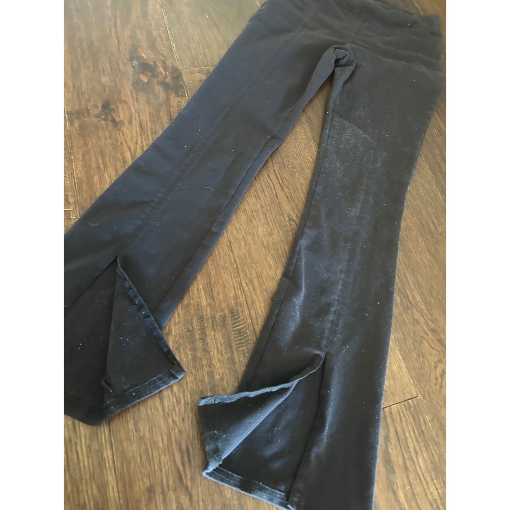 Alo Yoga Women Black High Waist Front flutter leg workout Pants XS - Picture 8 of 8